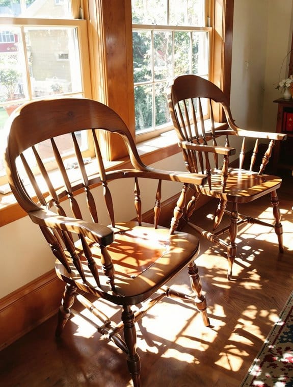 durable amish made captain s chairs